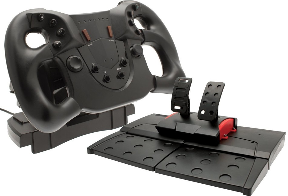 Official Sony PlayStation 4 Licensed Pace Racing Wheel (PS4)