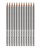 Faber-Castell - Grip 2001 pencil - HB - silver, box of 12 thumbnail-1