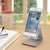 Premium Solid Aluminum Alloy Phone Holder for iPhone, Samsung, HTC, Sony, LG, Huawei and more! Smartphone Stand Desktop Mount Bedroom Mobile Phone Portable Cradle thumbnail-2