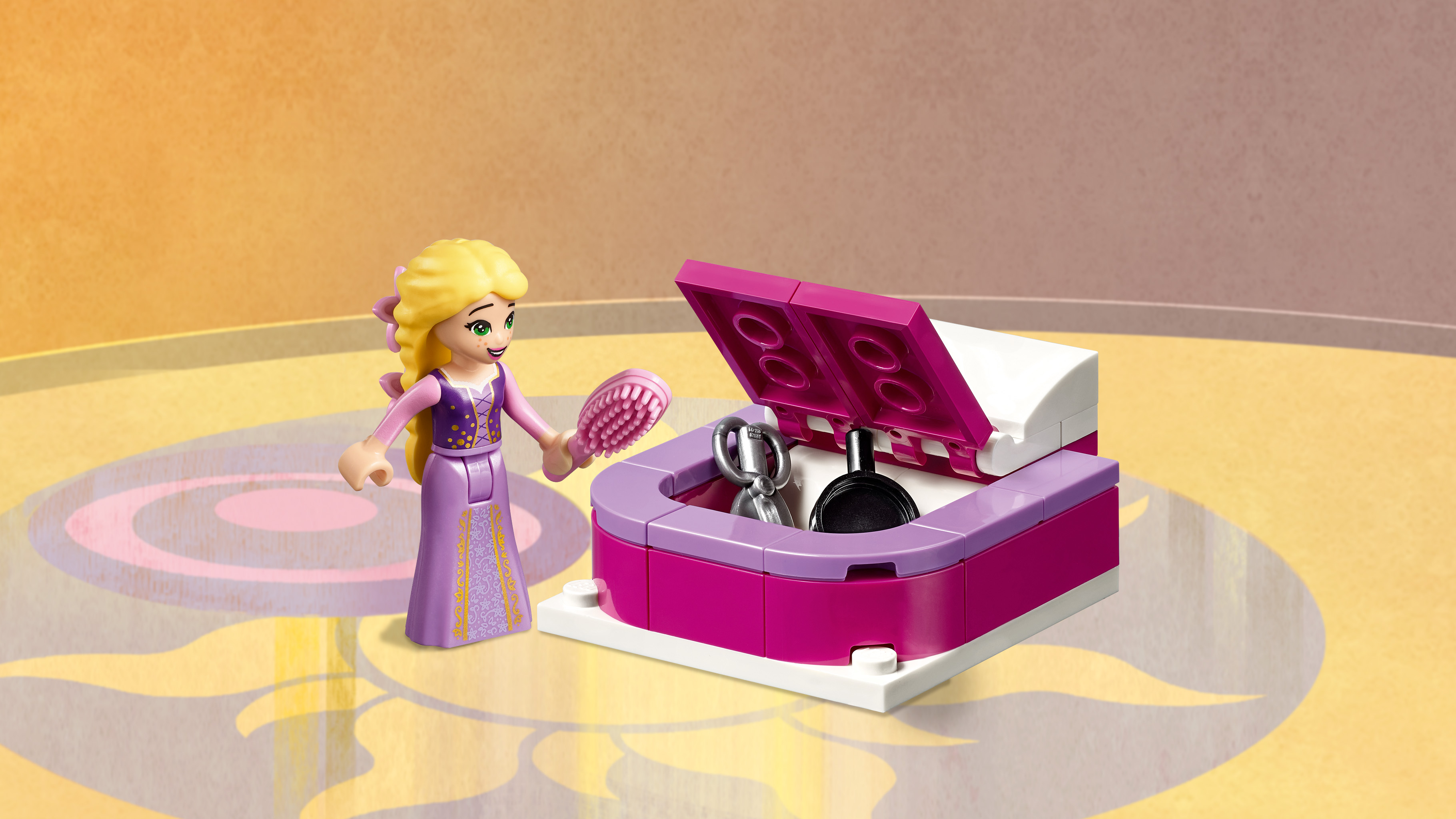 lego disney princess rapunzel's castle bedroom 41156