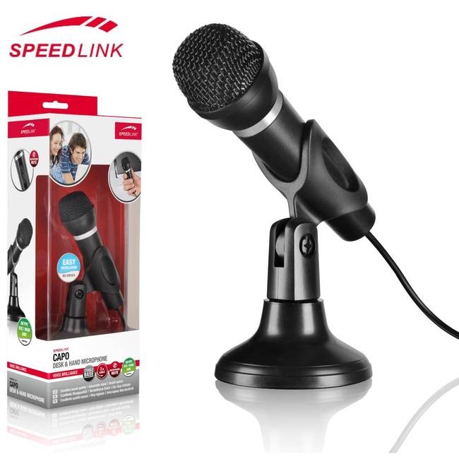 Speedlink Capo Desktop / Handheld Microphone with 3.5mm Jack