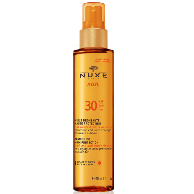 Nuxe Sun - Tanning Olie til Krop og Ansigt 150 ml - SPF 30