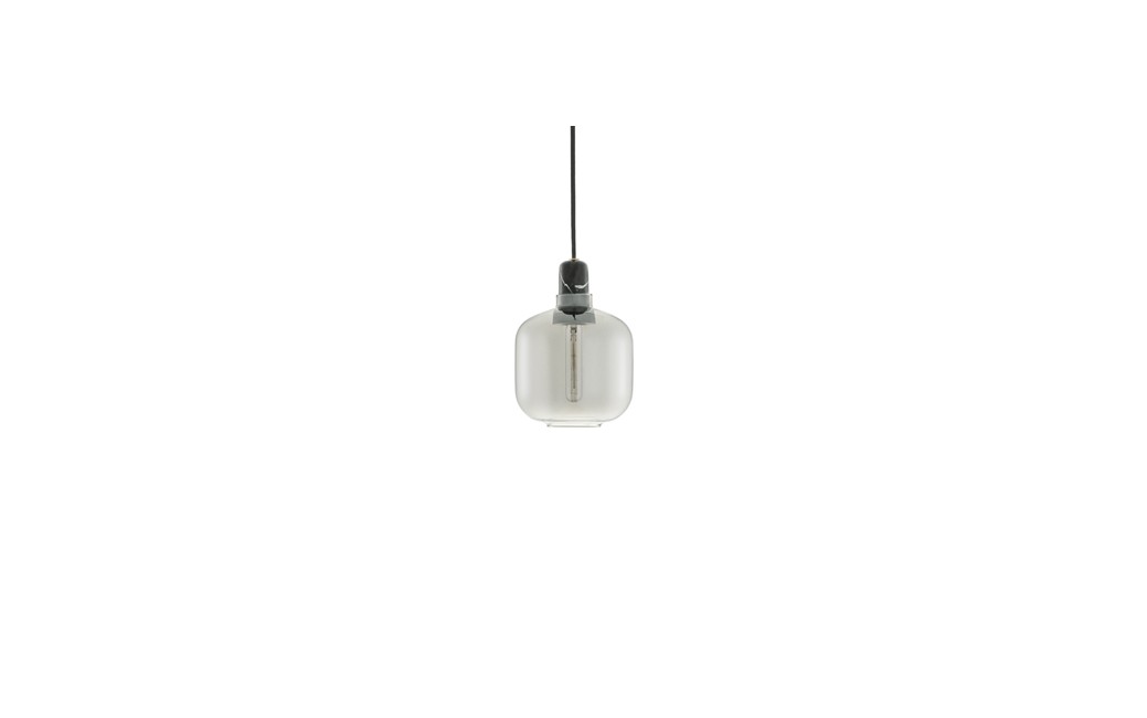 Normann Copenhagen - Amp Lampe Small - Røget/Sort