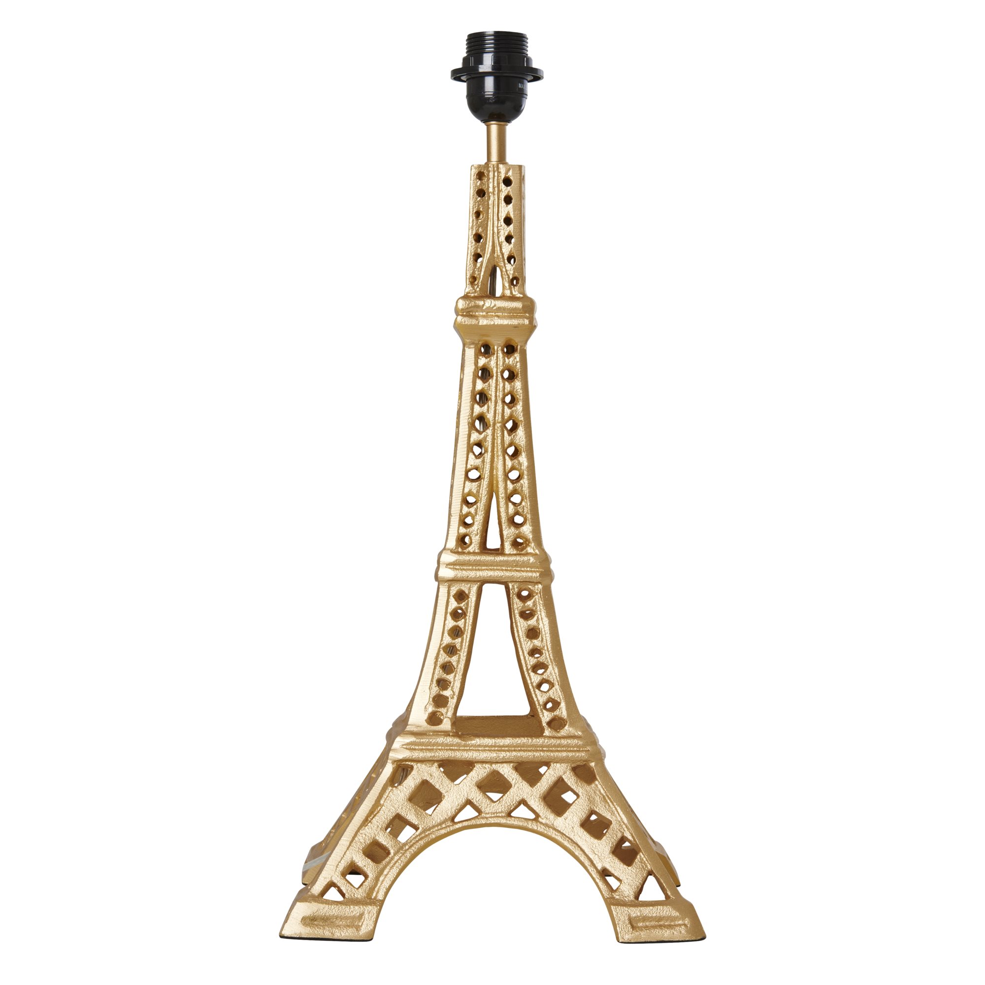 Rice - Metal Gold Table Lamp in Eiffel Tower Shape - Large - Hjemme og kjøkken