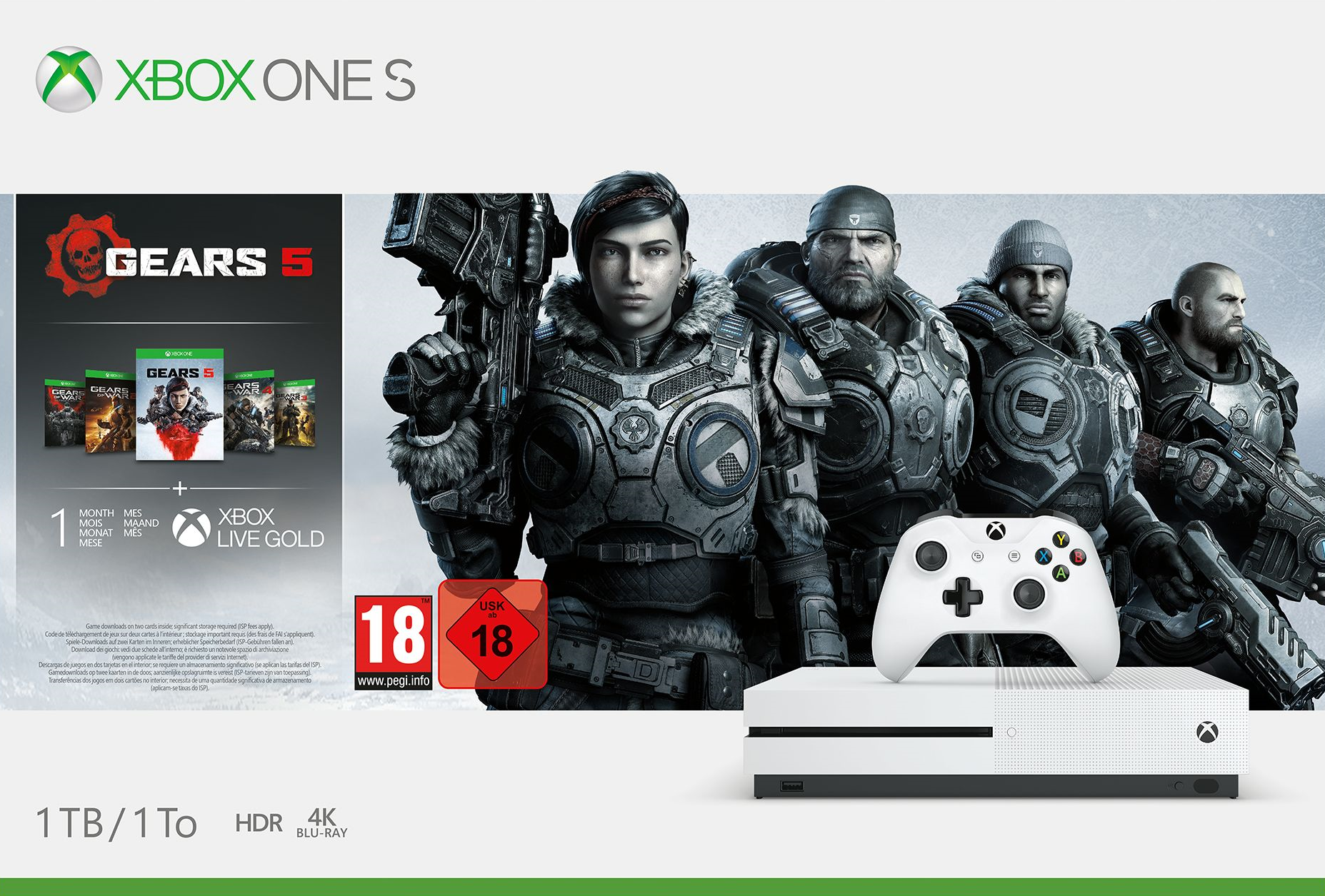 gears of war 5 xbox one s