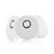 Chill Fidelity E50 rund trådløs Bluetooth Stereo Højtaler, Hvid thumbnail-4