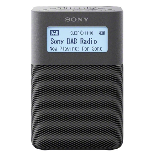 Sony - XDR-V20D Bærbar DAB/DAB+ Clock Radio Grå