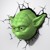 Star Wars 3D Wall Light - Yoda thumbnail-3