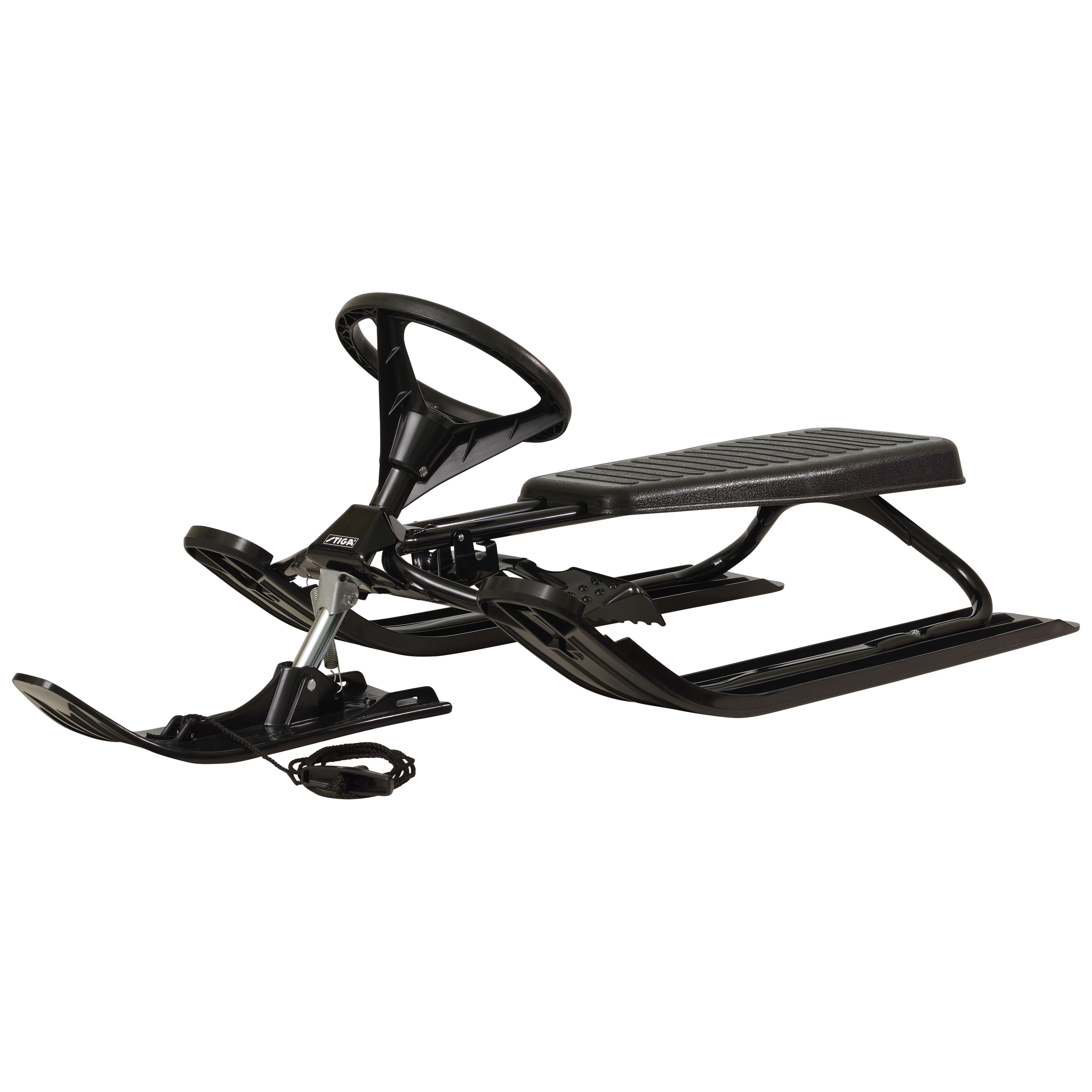Stiga - Snowracer Classic Steering Sledge - Black (73-4112-40)