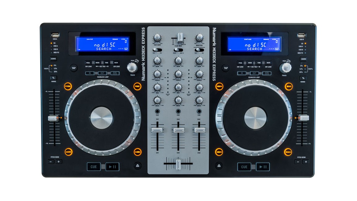 Numark - Mixdeck Express - DJ Controller Med CD & USB Playback (Black)