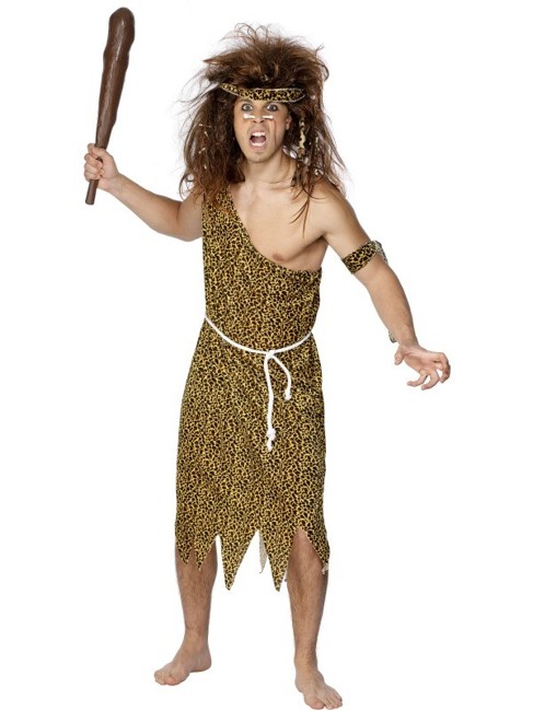 Smiffys - Caveman Costume Brown - Medium (22451M)