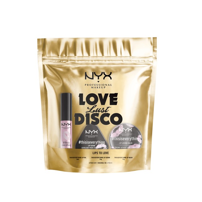 NYX Professional Makeup - Love Lust Disco Care Læbe Kit