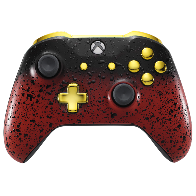 Xbox One Controller - 3D Red Shadow & Gold