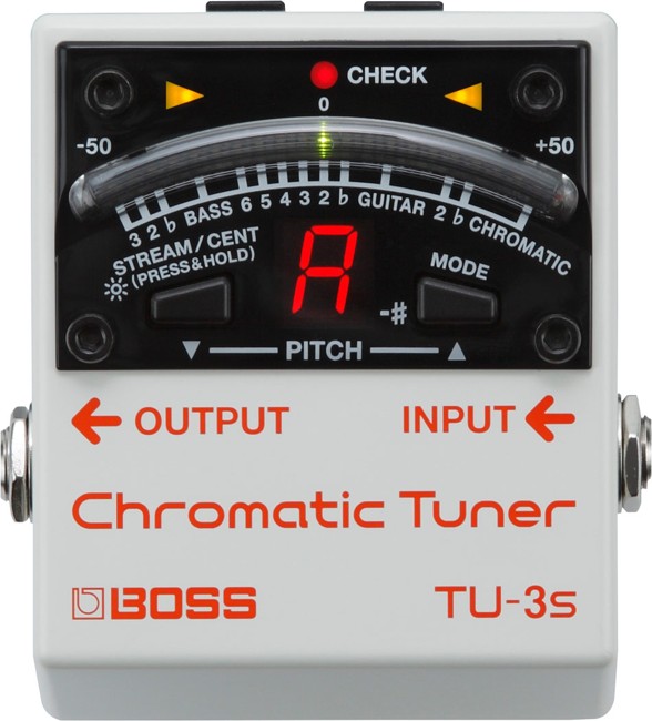 Boss - TU-3S - Chromatic Guitar Tuner