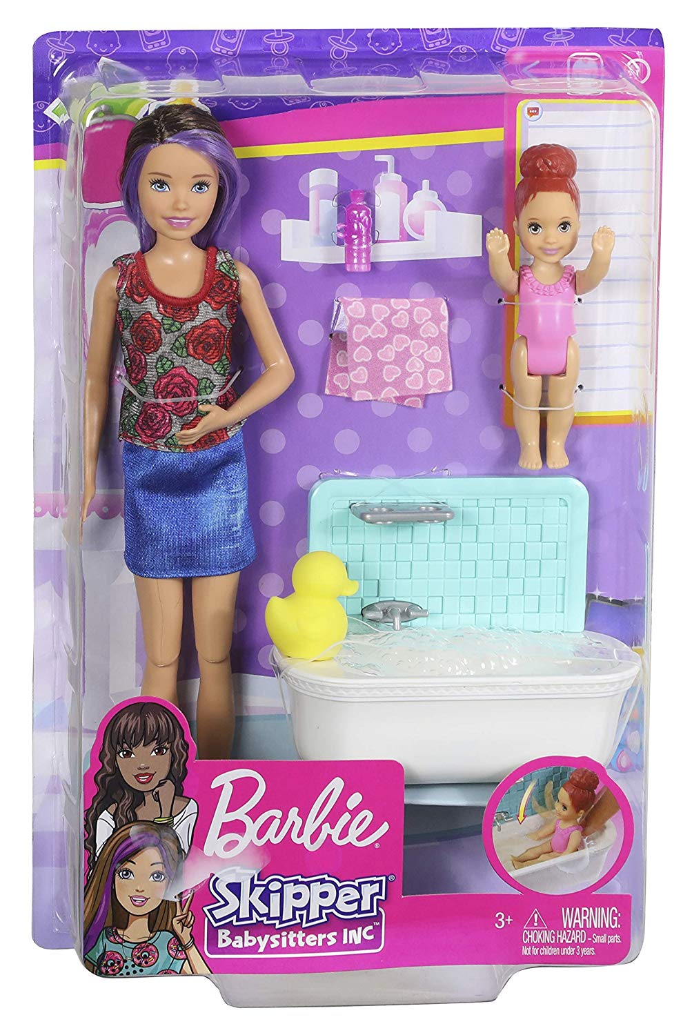 barbie skipper purple hair