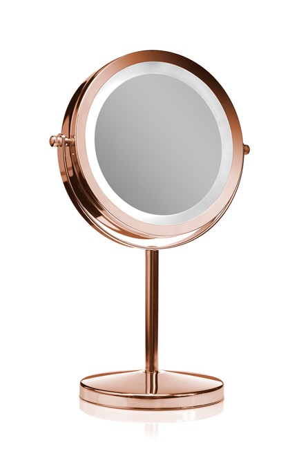 Gillian Jones - Makeup Spejl  m. LED - Rosa Guld