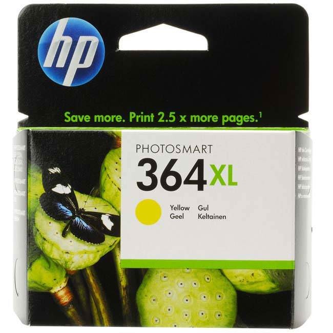 Original HP 364XL Yellow High Capacity Ink Cartridge (CB325EE)