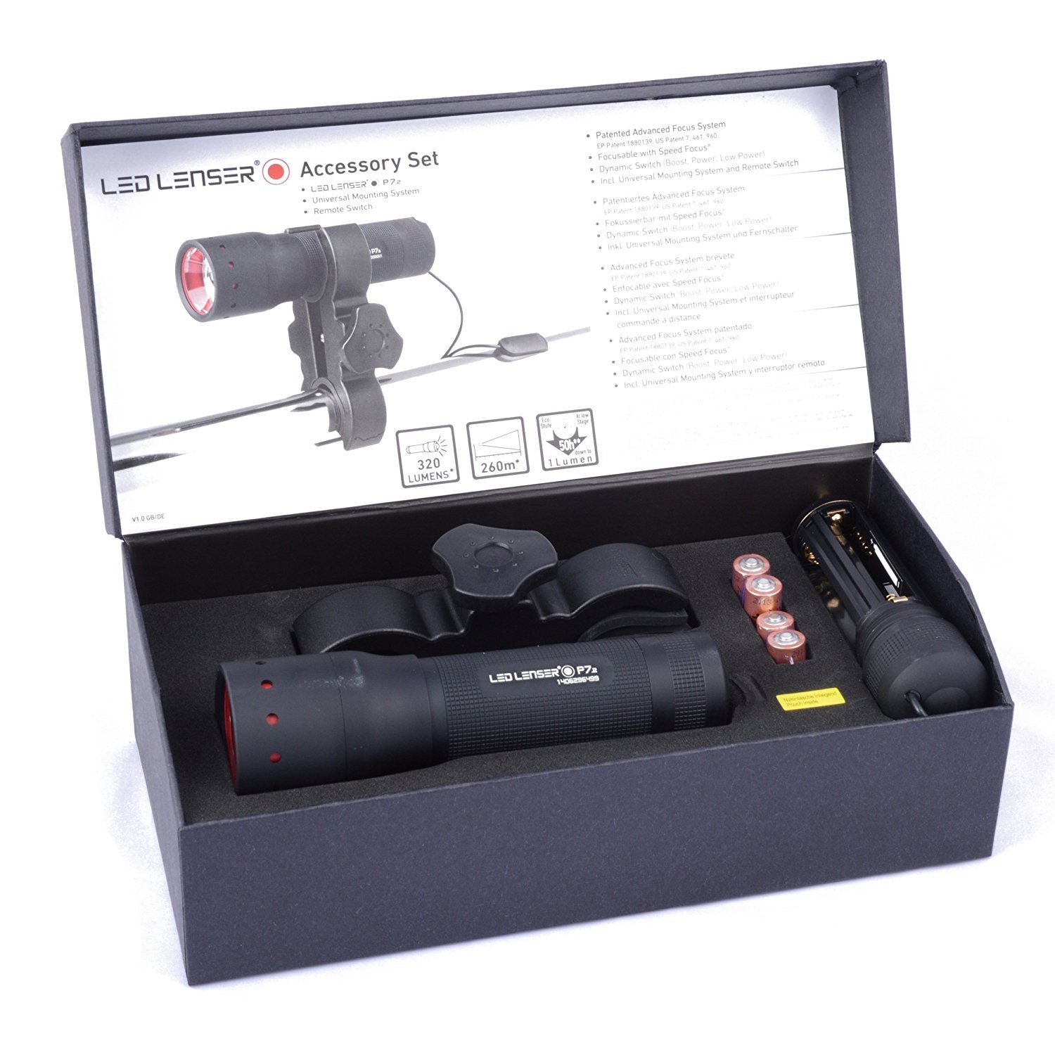 Køb LED Lenser Switch + Gun Mount - 320 Professional torch