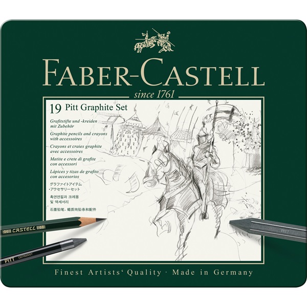 Faber-Castell - Set Pitt Graphite tin of 19 (112973)