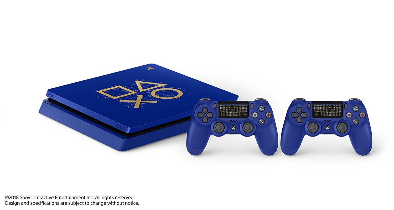 Köp Sony PlayStation 4 500GB Console - Limited Edition Blue Days of Play