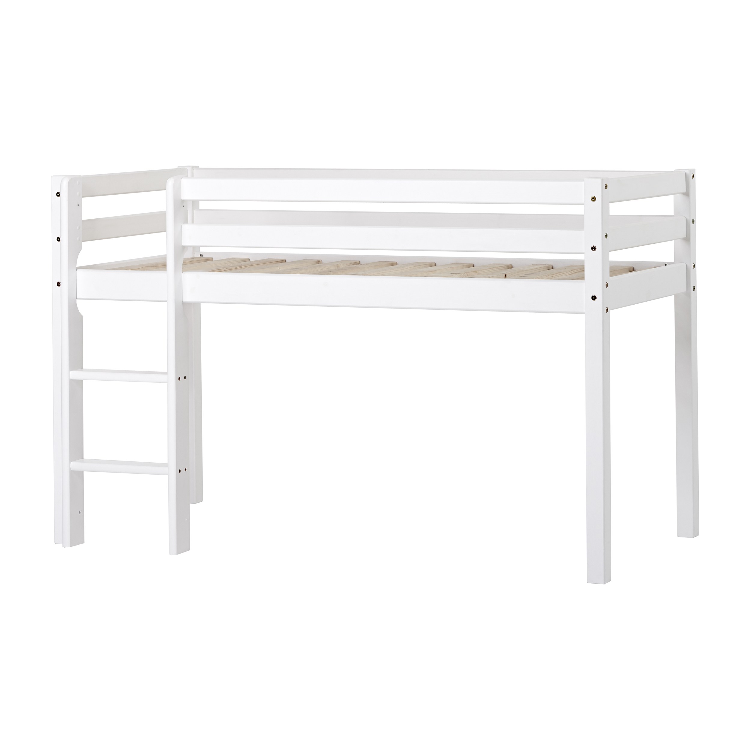 Hoppekids - ECO Dream Semi-high Bed 70x160 cm, White