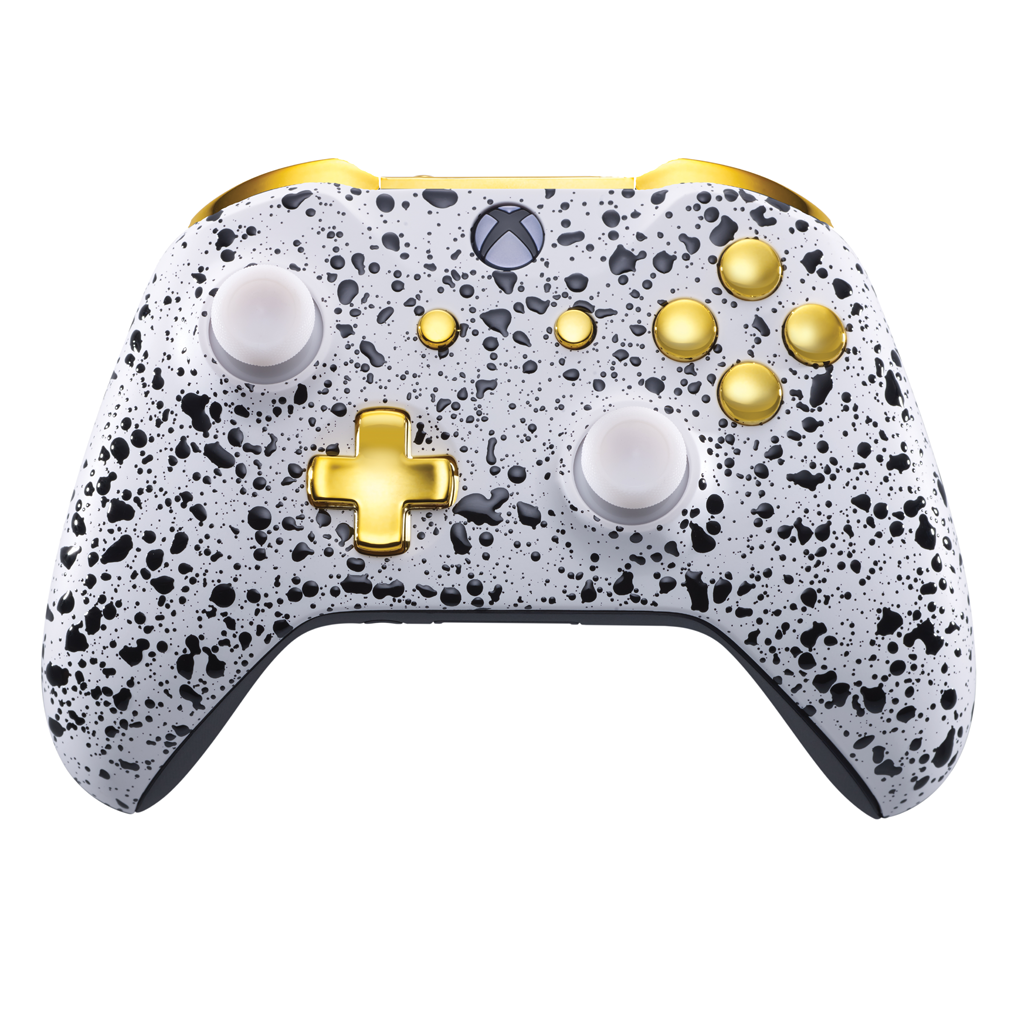 white and gold xbox one controller