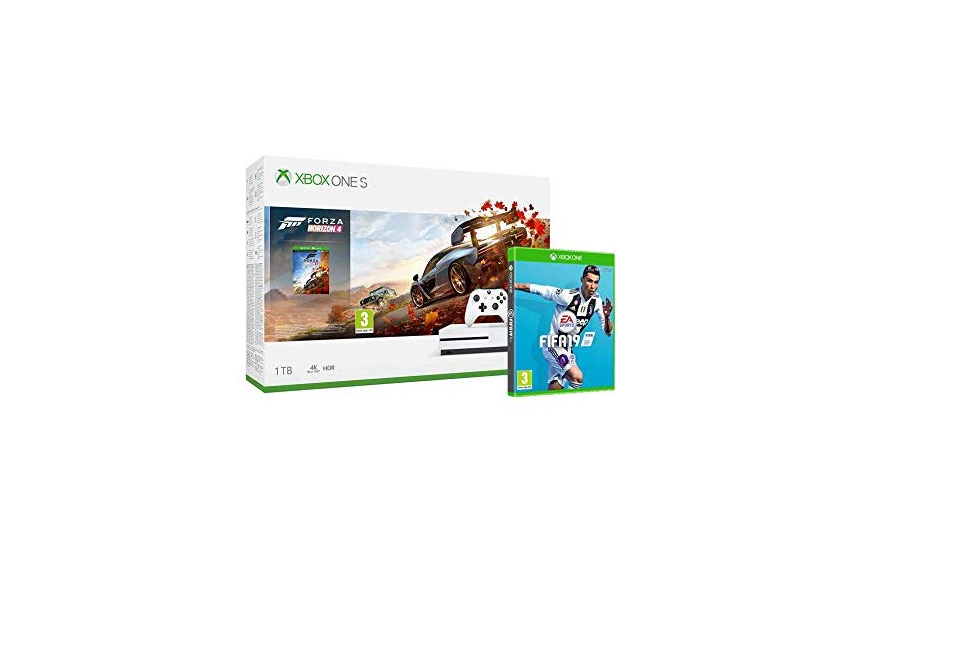 Xbox One S 1TB Console – Forza Horizon 4 Bundle + FIFA 19