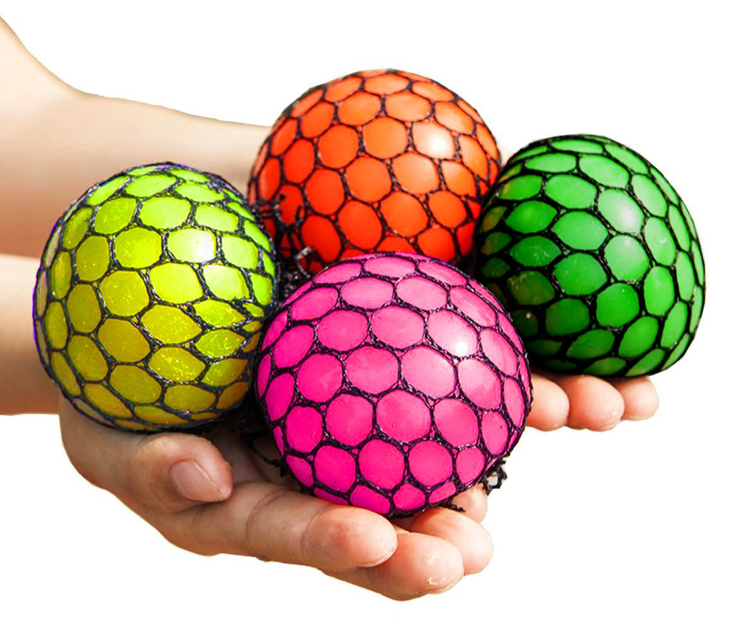 sko Alperne grundigt Køb 4-Pack Squishy Brain Ball Different Colors Slime Stress Playing Ball