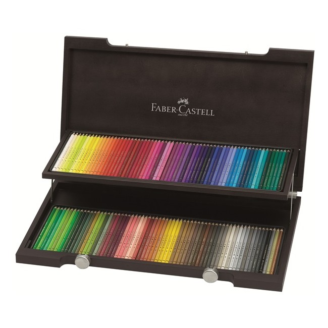 Faber-Castell - Polychromos - 120 farveblyanter i trækasse (110013)