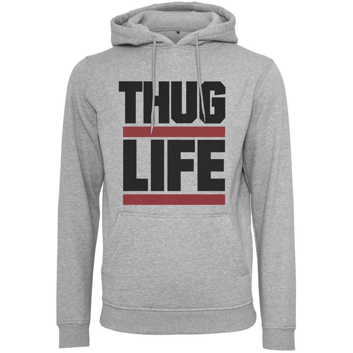 Buy Thug Life Hoody Block Logo Grey