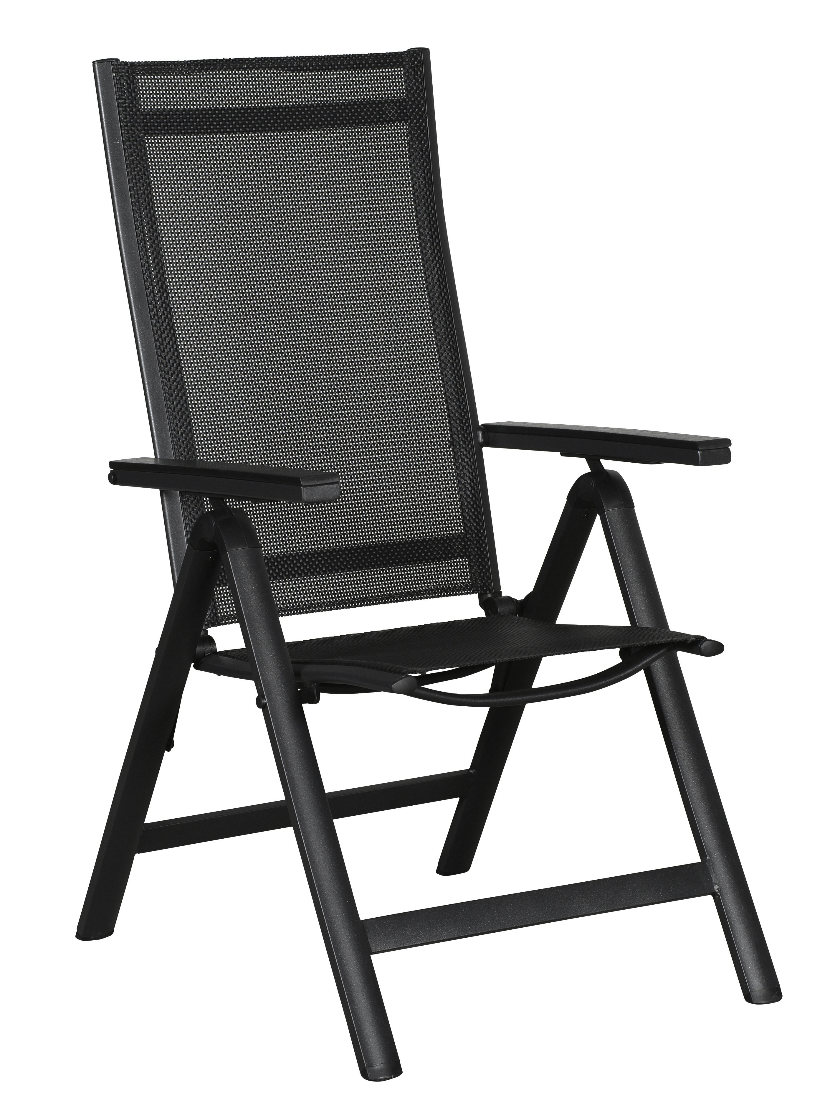 Living Outdoor - Alroe Position Garden Chair - Textile - Black (629015)