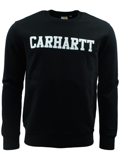 Carhartt 'College' Sweat - Sort / Hvid