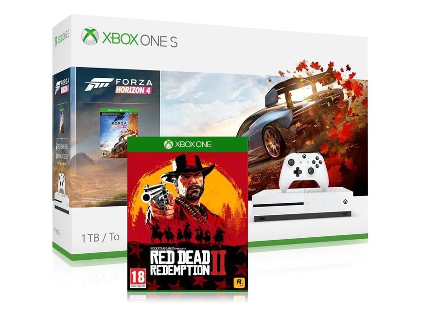 Xbox One S 1TB Console - Forza Horizon 4 & Red Dead Redemption 2 Bundle