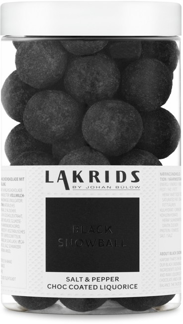 Lakrids By Johan Bülow - Black Snowball Regular -     Overtrukket Lakrids 250 g