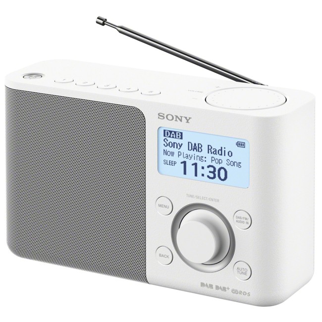 Sony - XDR-S61D Bærbar DAB/DAB+ Radio Hvid