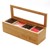 Woodquail Tea Box, Tea Caddy (4 compartments), Made of Bamboo thumbnail-1