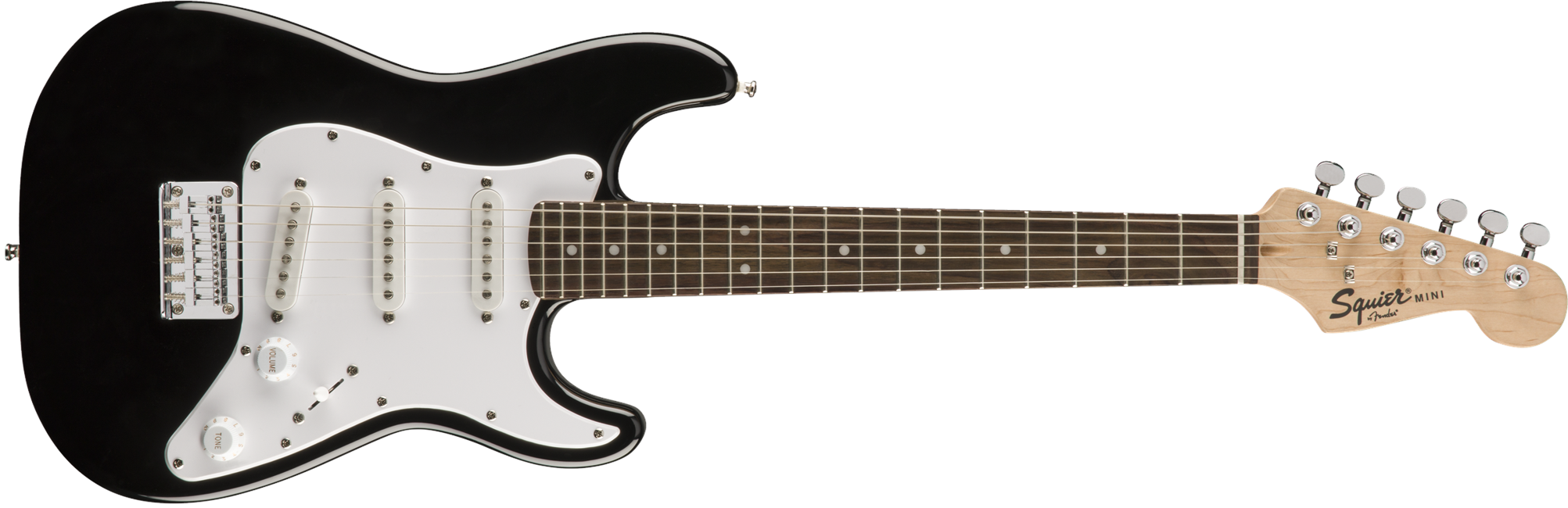 Squier By Fender - Mini Stratocaster V2 - Elektrisk 3/4 Guitar (Black)