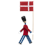Kay Bojesen - Fanbärare med textilflagga, 22 cm thumbnail-6