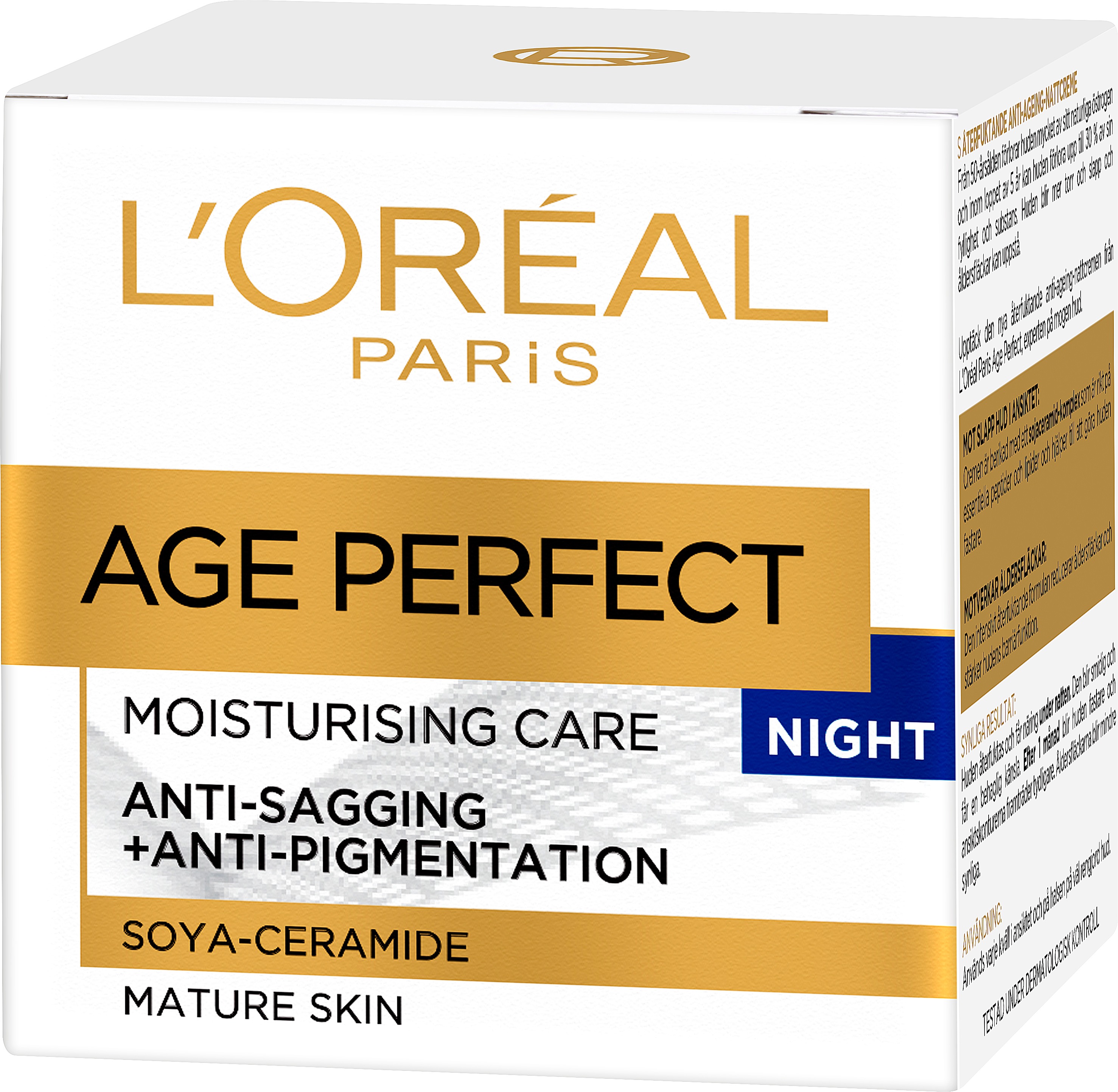 Kop L Oreal Age Perfect Moisturising Night Care Anti Sagging Anti Pigmentation 50 Ml