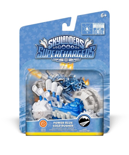 Skylanders SuperChargers - Vehicle - Power Blue Gold Rusher