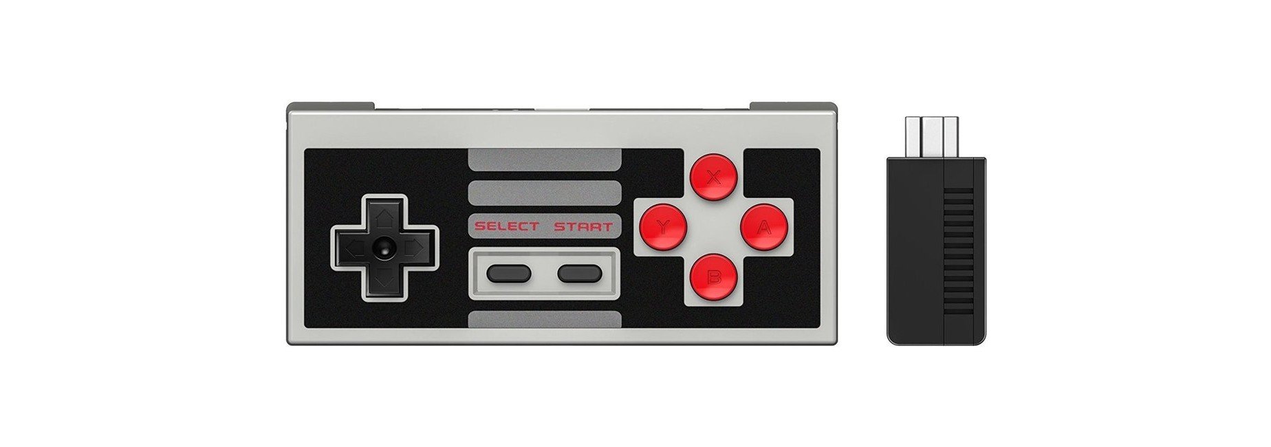 noget controller Gutter Køb 8Bitdo NES30 Classic Retro Controller with Wireless Bluetooth Retro  Receiver for NES Mini