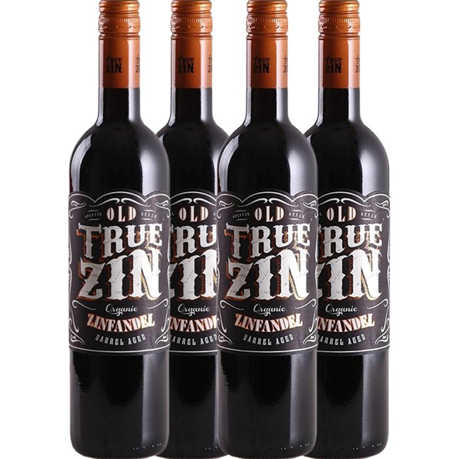 4 x True Zin Zinfandel - Økologisk vin 69,75 kr. pr. fl.