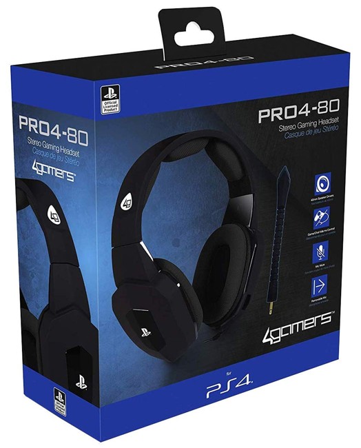 Playstation 4 Stealth PRO4-80 Premium Gaming Headset (Black)