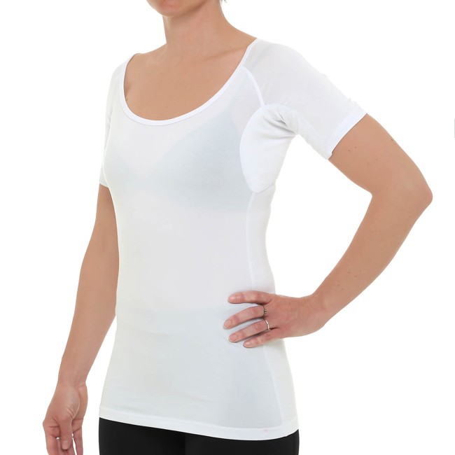DRYWEAR Svedstoppende T-shirt til kvinder (Hvid)