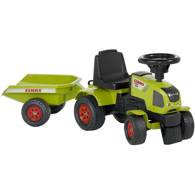FALK Claas Axos 310 Traktor med Trailer Grøn 1/3