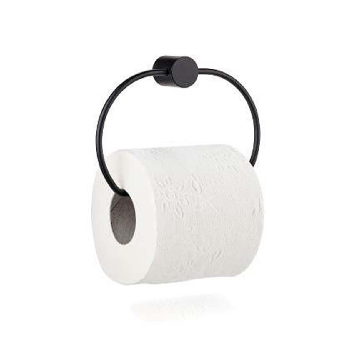 Zone - Hooked On Rings Toiletpapir Holder - Black (332029)