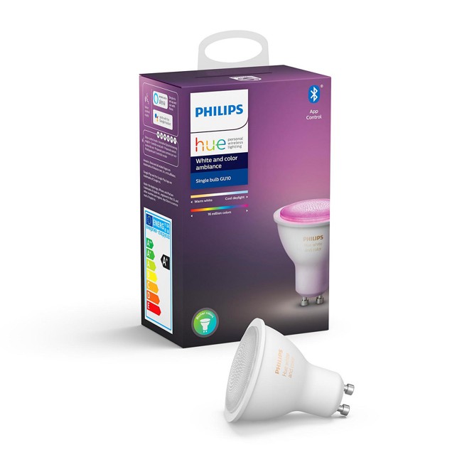 Philips Hue - GU10  Single Pære-  Farve - Bluetooth