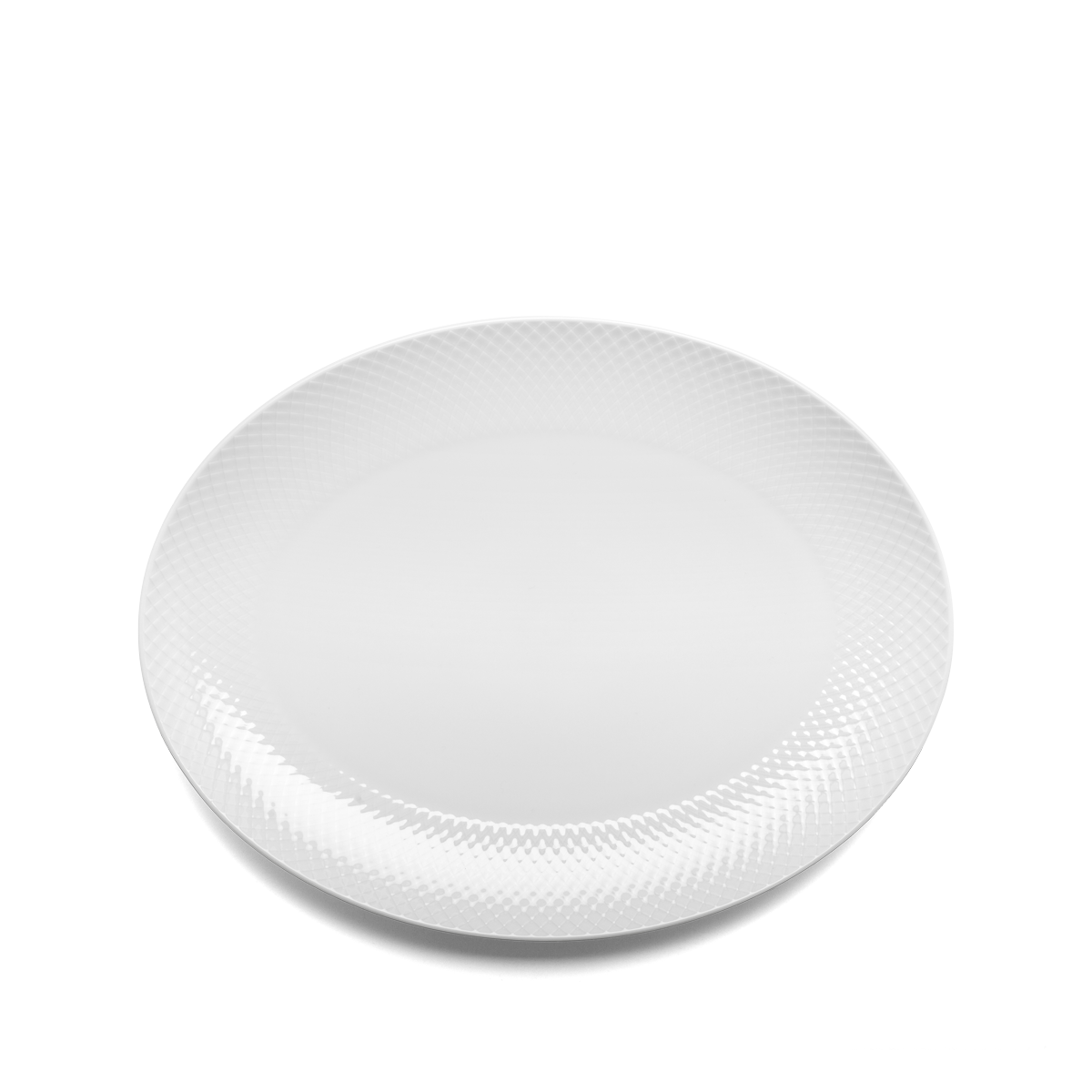 ​Lyngby Porcelæn - Rhombe Serving Tray 35 x 26,5 cm​ - White (201205)