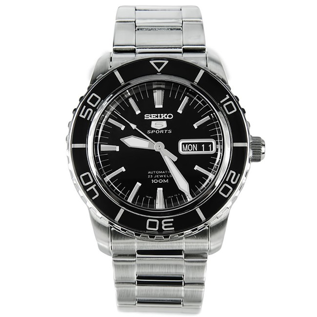 Seiko Mens Analogue Automatic Watch with Stainless Steel Bracelet