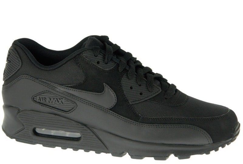 Buy Nike Air Max 90 537384-090, Mens, Black, sneakers